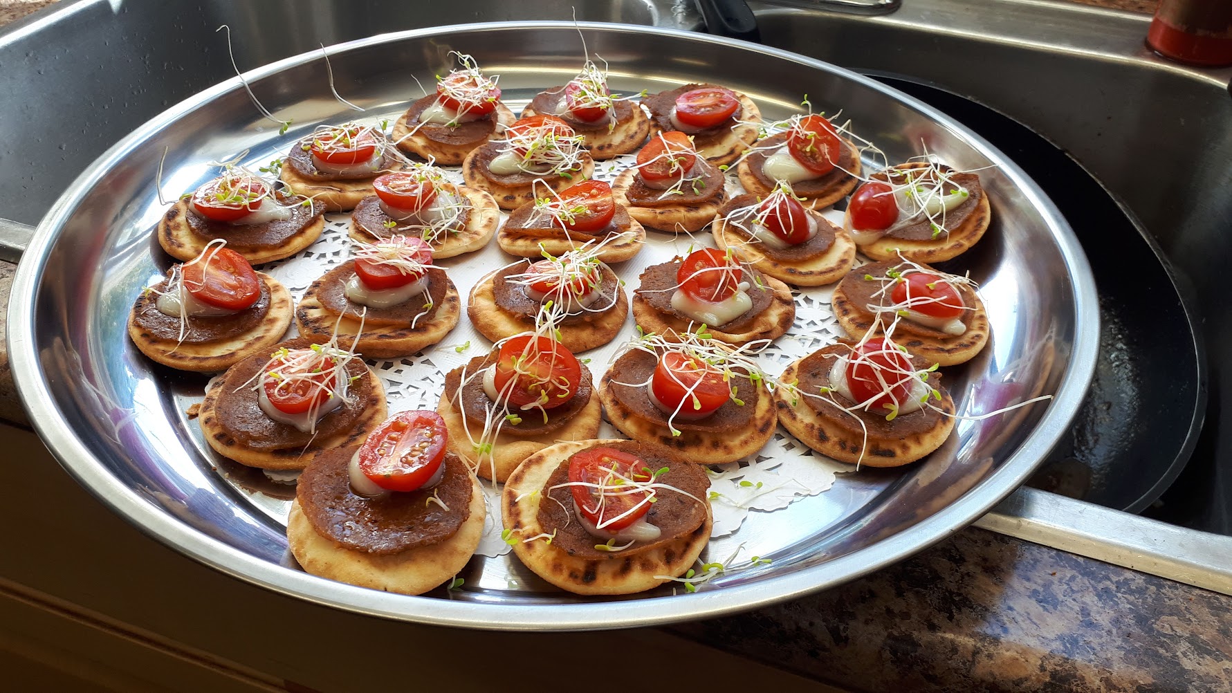 Assortment of freshly made sandwiches and wraps.